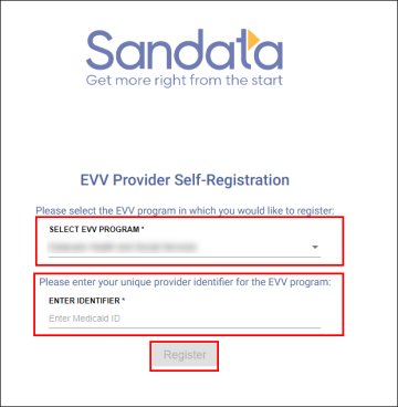 Provider Agency Portal Registration