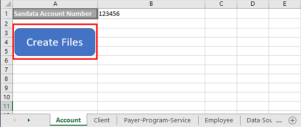 Create Files in Account tab