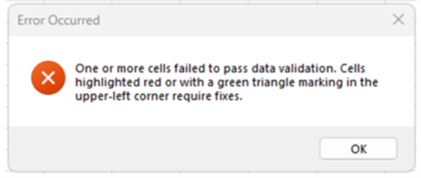 Error Message 
