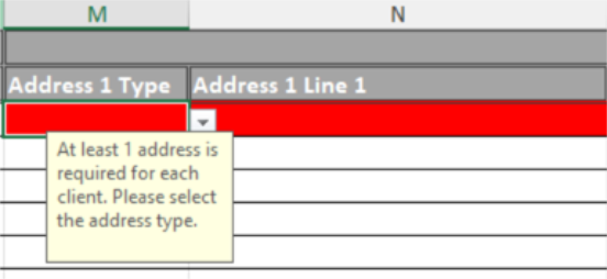 Review tabs for errors