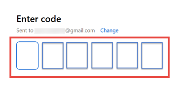 Screenshot of where to enter your six digit verification code in Shopify Screenshot of where to enter your six digit verification code in Shopify
