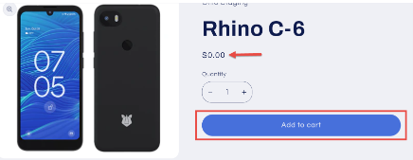 Screenshot of the Add to Cart button in Shopify Screenshot of the Add to Cart button in Shopify