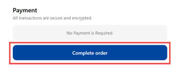 Screenshot of the complete order button in Shopify Screenshot of the complete order button in Shopify