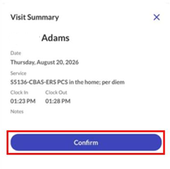 Select Confirm